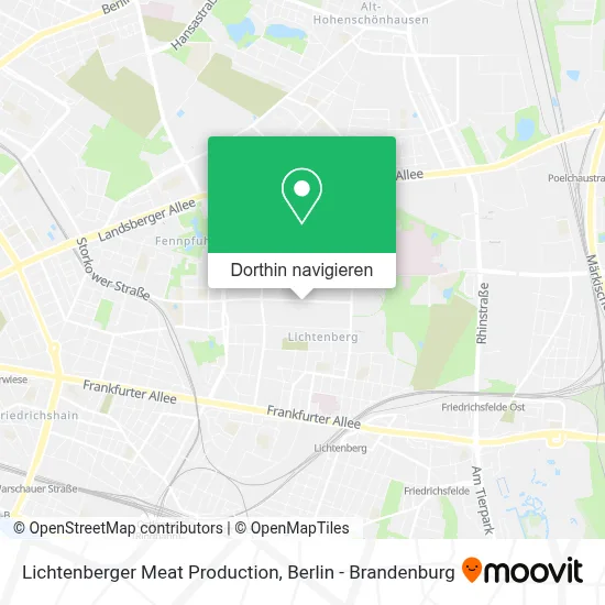 Lichtenberger Meat Production Karte