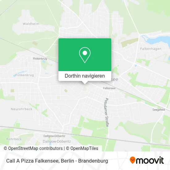 Call A Pizza Falkensee Karte