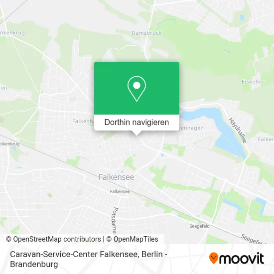 Caravan-Service-Center Falkensee Karte