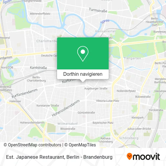 Est. Japanese Restaurant Karte
