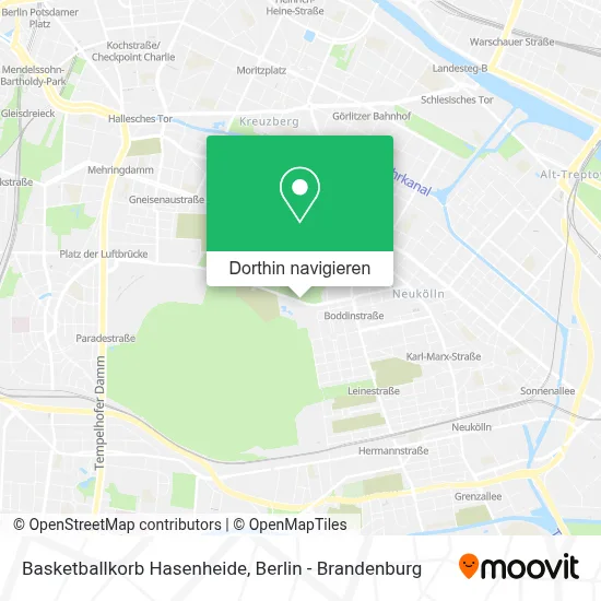 Basketballkorb Hasenheide Karte