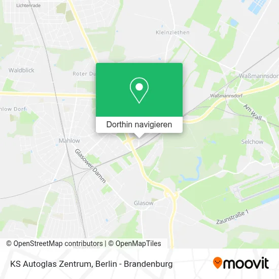 KS Autoglas Zentrum Karte