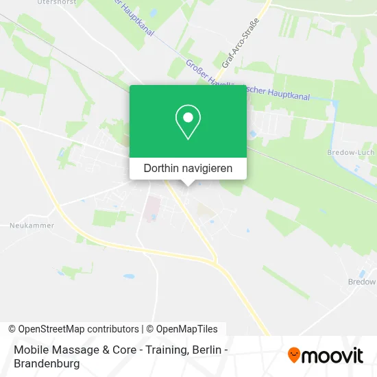 Mobile Massage & Core - Training Karte
