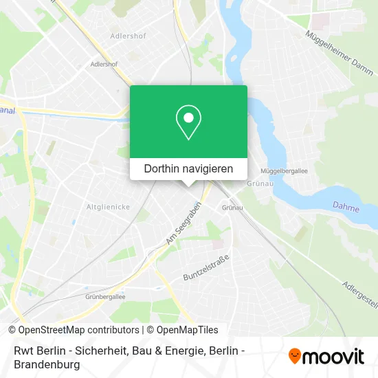 Rwt Berlin - Sicherheit, Bau & Energie Karte
