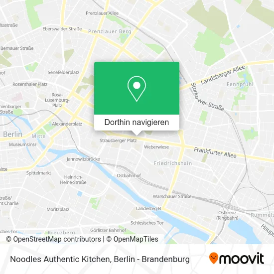 Noodles Authentic Kitchen Karte