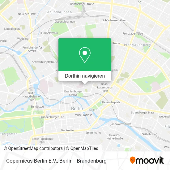 Copernicus Berlin E.V. Karte