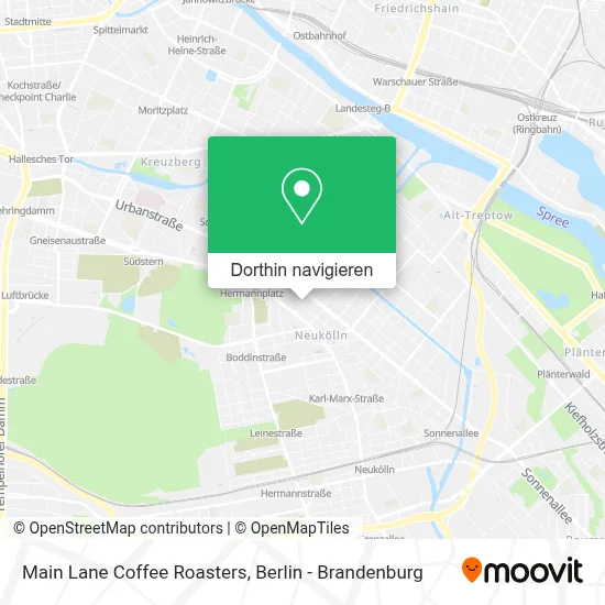 Main Lane Coffee Roasters Karte