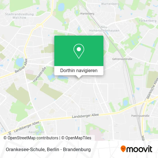 Orankesee-Schule Karte