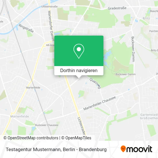 Testagentur Mustermann Karte