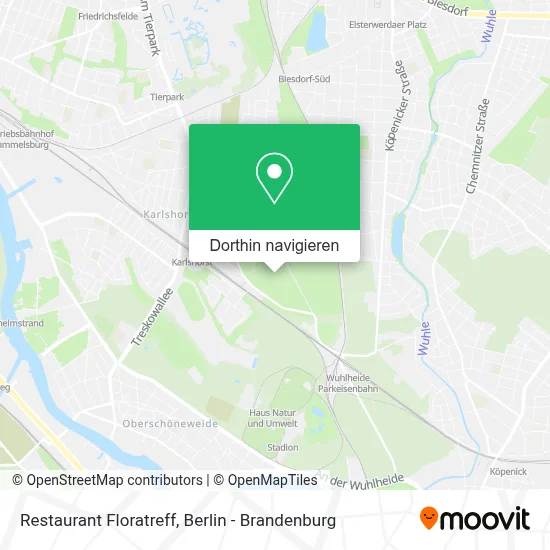 Restaurant Floratreff Karte