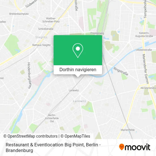 Restaurant & Eventlocation Big Point Karte