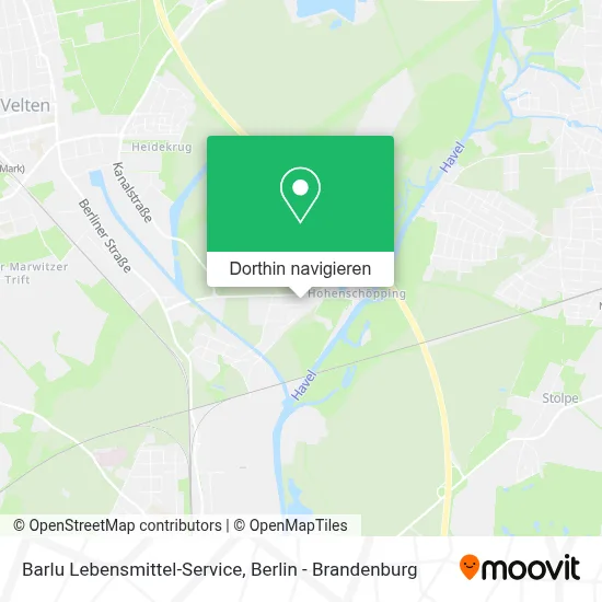 Barlu Lebensmittel-Service Karte