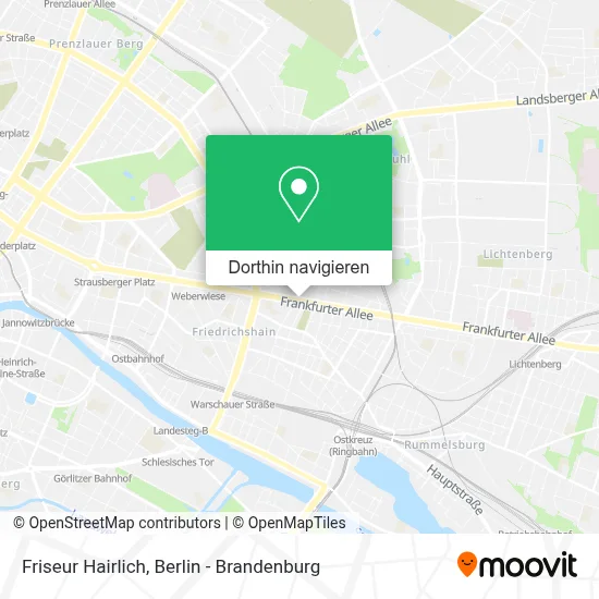 Friseur Hairlich Karte