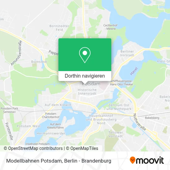 Modellbahnen Potsdam Karte