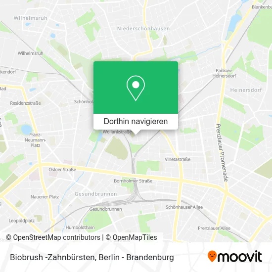 Biobrush -Zahnbürsten Karte