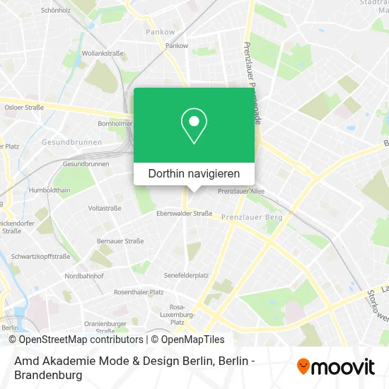 Amd Akademie Mode & Design Berlin Karte
