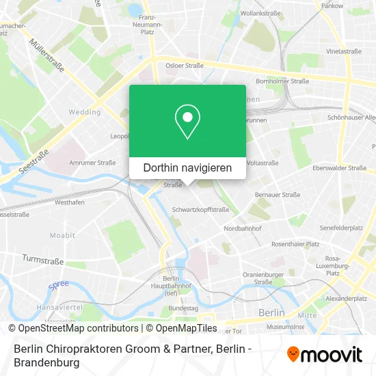 Berlin Chiropraktoren Groom & Partner Karte