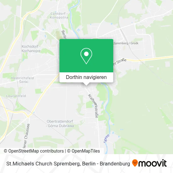 St.Michaels Church Spremberg Karte