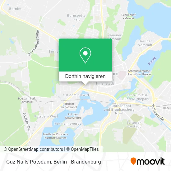 Guz Nails Potsdam Karte