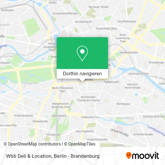 W66 Deli & Location Karte