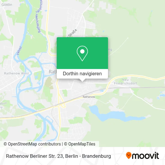 Rathenow Berliner Str. 23 Karte
