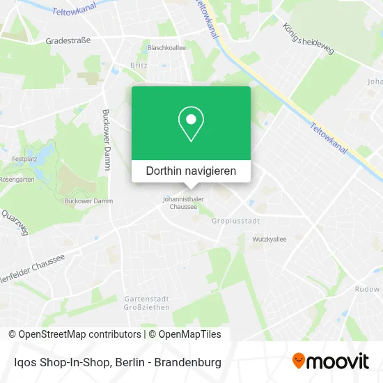 Iqos Shop-In-Shop Karte