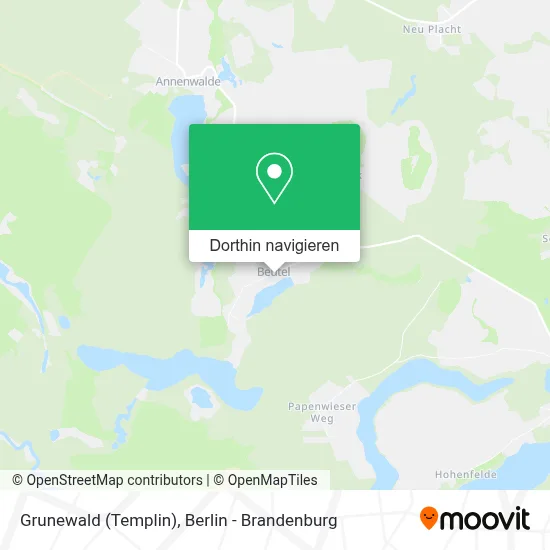 Grunewald (Templin) Karte