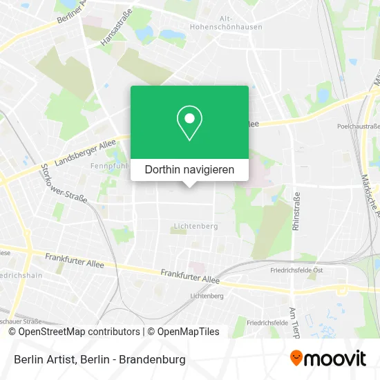 Berlin Artist Karte
