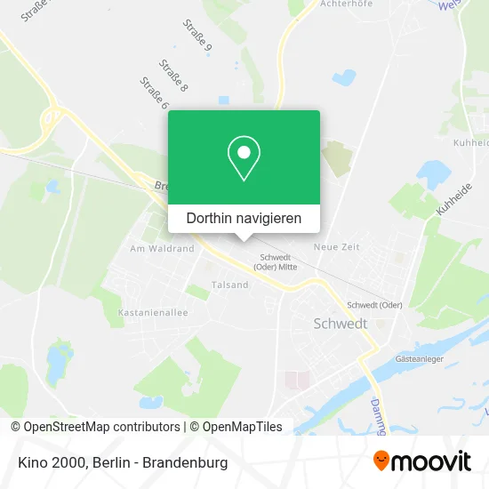 Kino 2000 Karte