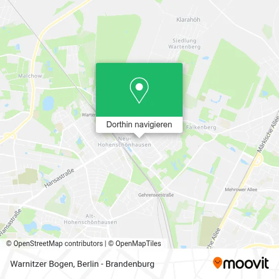 Warnitzer Bogen Karte