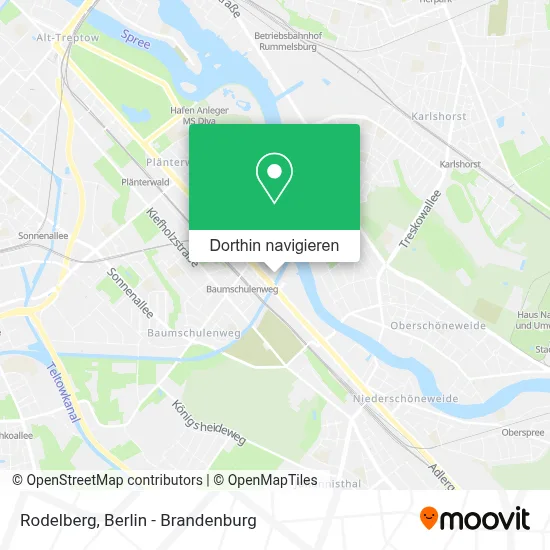 Rodelberg Karte