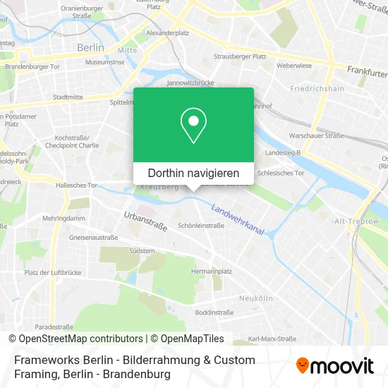 Frameworks Berlin - Bilderrahmung & Custom Framing Karte