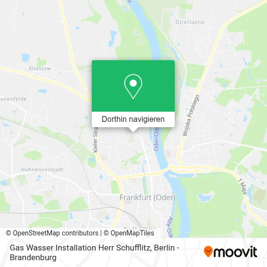 Gas Wasser Installation Herr Schufflitz Karte