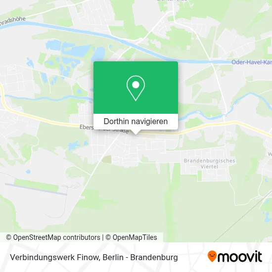 Verbindungswerk Finow Karte