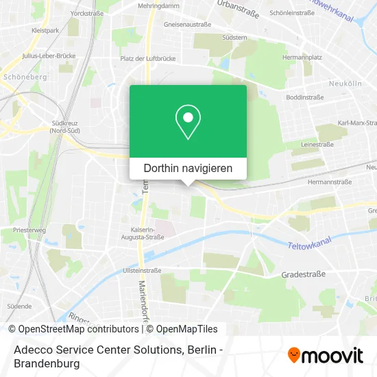 Adecco Service Center Solutions Karte