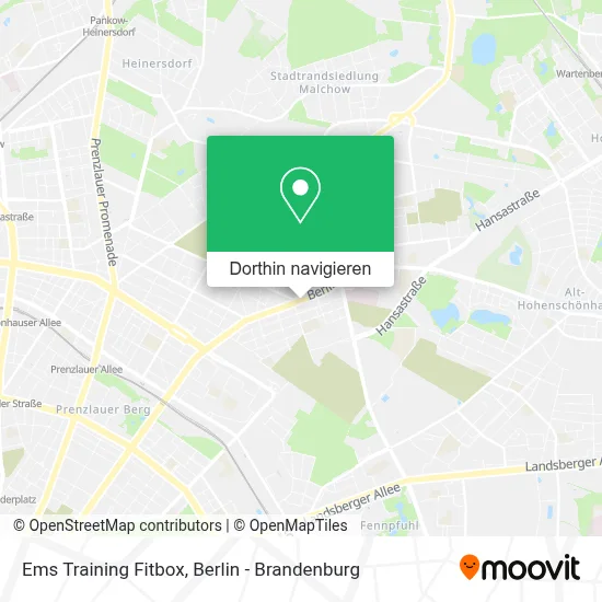 Ems Training Fitbox Karte