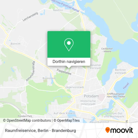 Raumfreiservice Karte