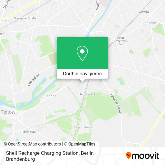 Shell Recharge Charging Station Karte