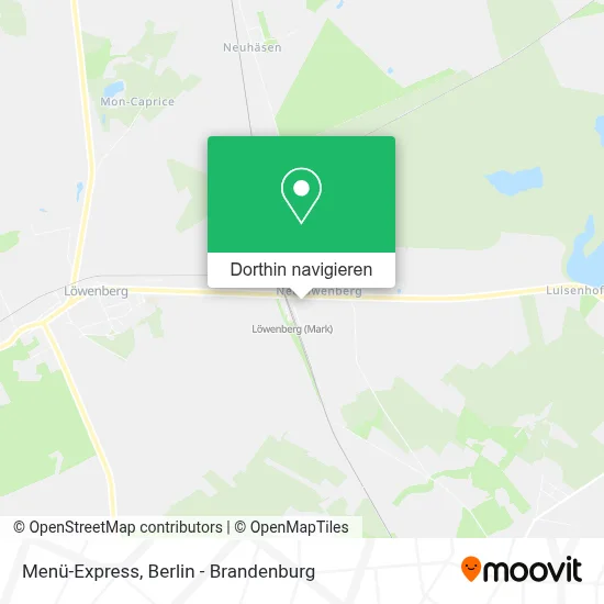 Menü-Express Karte