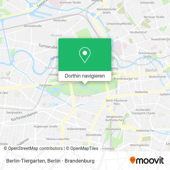 Berlin-Tiergarten Karte