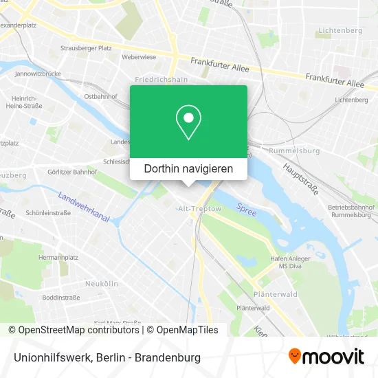 Unionhilfswerk Karte