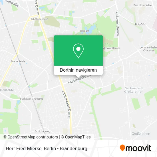 Herr Fred Mierke Karte