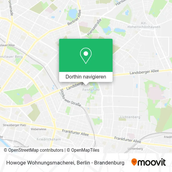Howoge Wohnungsmacherei Karte
