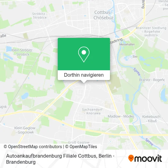 Autoankaufbrandenburg Filiale Cottbus Karte
