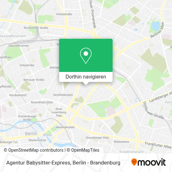 Agentur Babysitter-Express Karte