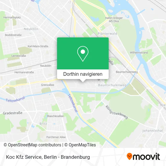 Koc Kfz Service Karte
