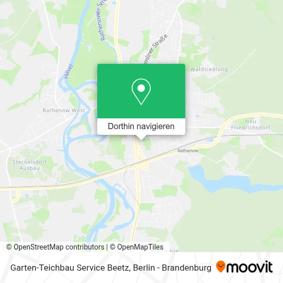 Garten-Teichbau Service Beetz Karte