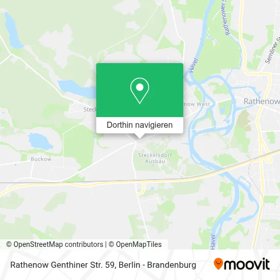 Rathenow Genthiner Str. 59 Karte