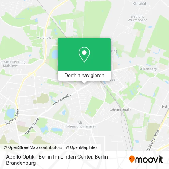 Apollo-Optik - Berlin Im Linden-Center Karte
