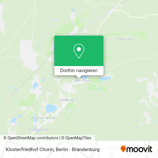 Klosterfriedhof Chorin Karte